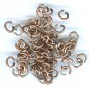 100 6x4mm Antique Copper Oval Jump Rings