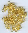 98, 6x5mm Bright Gold Oval Jump Rings