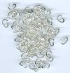 100 6x4mm Silver Plated Oval Jump Rings