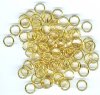 100 9mm Brass Jump Rings