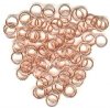 100 9mm Bright Copper Plated Jump Rings