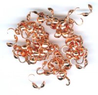 50 Copper Plated Clamshell Hook Bead Tips