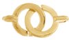 1 45.5x24.5mm Large Round Gold Hook and Eye Clasp