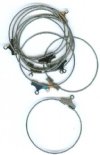 5 Pairs of 30mm Gunmetal Plated Earring Hoops