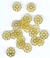 20 8mm Bright Gold Flower Connectors