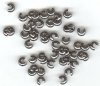100 4mm Gunmetal Crimp Covers
