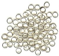 20, 5.5mm Silver Plated Closed Jump Rings