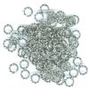 100 6mm Twisted Gunmetal Jump Rings