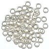 100 9mm Silver Plated Jump Rings