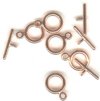 5 Sets of 9mm Plain Bright Copper Toggles