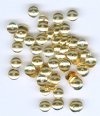 100 4mm Plain Gold Bead Caps