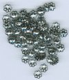 100 3x6mm Gunmetal Daisy Bead Caps