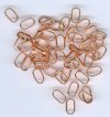 50 8x5mm Bright Copper Flat Oval Jump Rings