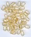 50 8x5mm Gold Flat Oval Jump Rings