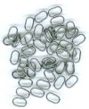 50 8x5mm Gunmetal Flat Oval Jump Rings