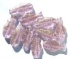 10 28x13mm Alexandrite and Gold Fish Beads