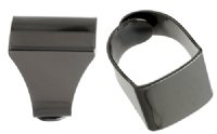 1 20x 18mm Flat Gunmetal Adjustable Finger Ring 