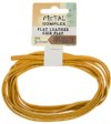 2m of 5x2mm Yellow Flat Leather Lacing by Metal Complex