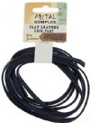 2m of 5x2mm Navy Flat Leather Lacing by Metal Complex