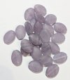 25 16x11mm Flat Oval Marble Matte Violet