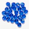 25 10mm Faceted Round Transparent Sapphire AB Beads