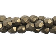 100 3mm Emperador Saturated Metallic Faceted Beads