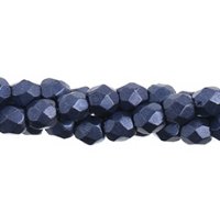 100 3mm Ultra Violet Saturated Metallic Faceted Beads 