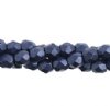 100 3mm Ultra Violet Saturated Metallic Faceted Beads 