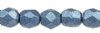 100 3mm Blue Stone Saturated Metallic Faceted Beads