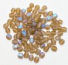 100 4mm Faceted Matte Smoke Topaz AB Firepolish Beads