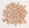 100 4mm Faceted Silverlined Rosaline Firepolish Beads