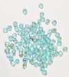 100 4mm Faceted Light Azore AB Firepolish Beads