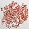 100 4mm Faceted Two Tone Light Topaz & Light Orange Firepolish Beads