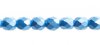 45, 4mm Pastel Pearl Azure Blue Czech Fire Polish Beads