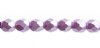 45, 4mm Pastel Pearl Lilac Czech Fire Polish Beads