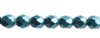 45, 4mm Pastel Pearl Teal Czech Fire Polish Beads