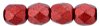 100 4mm Faceted Saturated Metallic Cherry Tomato Firepolish Beads