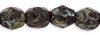 100, 4mm Faceted Opaque Black / Jet Picasso Firepolish Beads