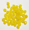 50 6mm Faceted Opal Yellow Firepolish Beads