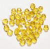 50 6mm Faceted Golden Topaz Firepolish Beads