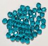 50 6mm Faceted Indicolite Firepolish Beads