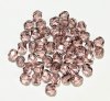 50 6mm Faceted Light Amethyst Firepolish Beads