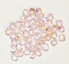 50 6mm Faceted True Pink AB Firepolish Beads