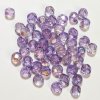 50 6mm Faceted Violet AB Firepolish Beads