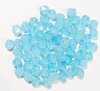 50 6mm Faceted Aqua Opal Firepolish Beads
