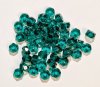 50 3x6mm Faceted Emerald Rondelle Beads