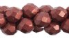 25 8mm Cherry Tomato Saturated Metallic Faceted Beads 