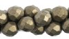 25 8mm Emperador Saturated Metallic Faceted Beads   