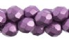 25 8mm Spring Crocus Saturated Metallic Faceted Beads  