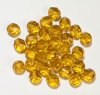 25 8mm Faceted Transparent Topaz Firepolish Beads
